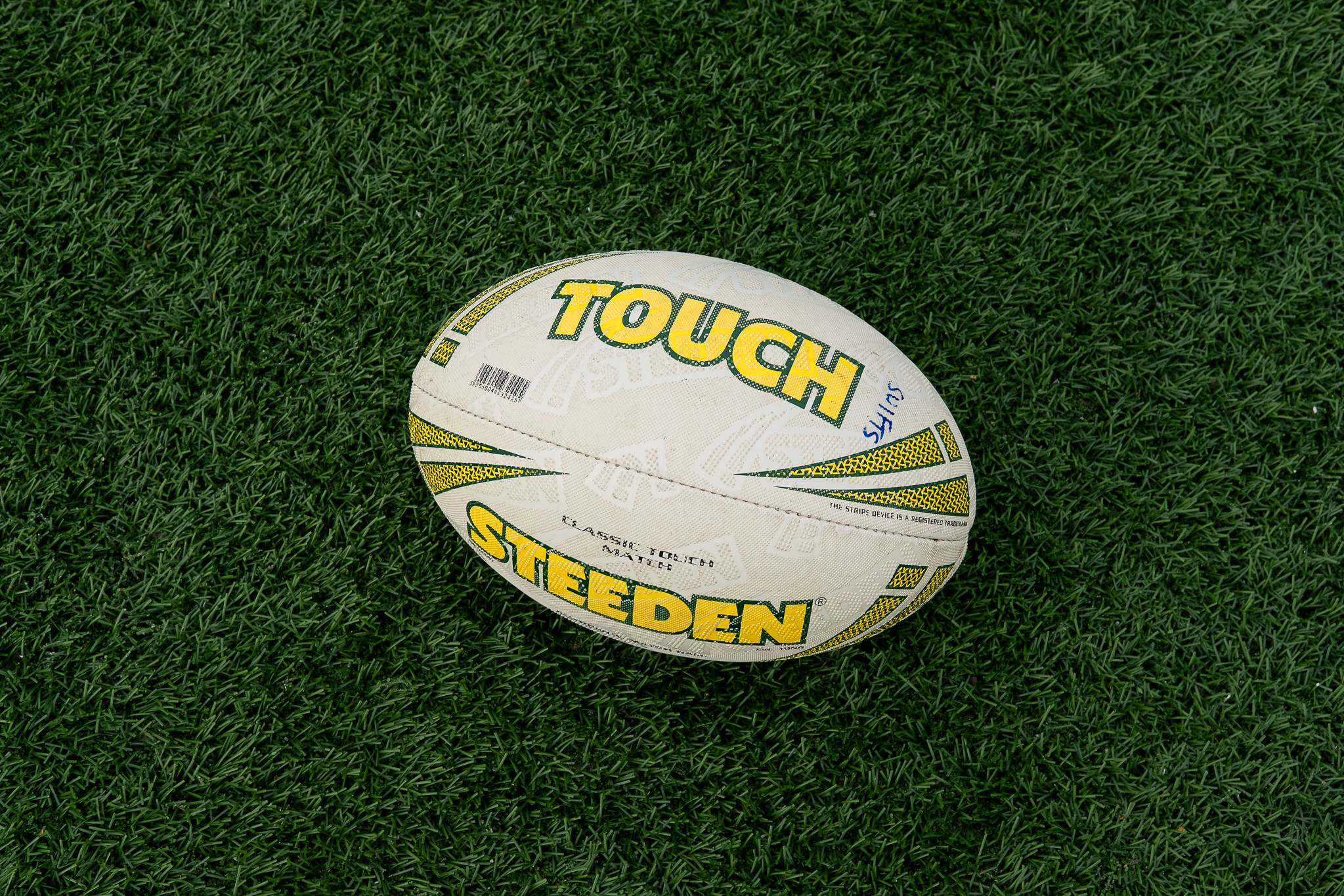 Touch rugby action
